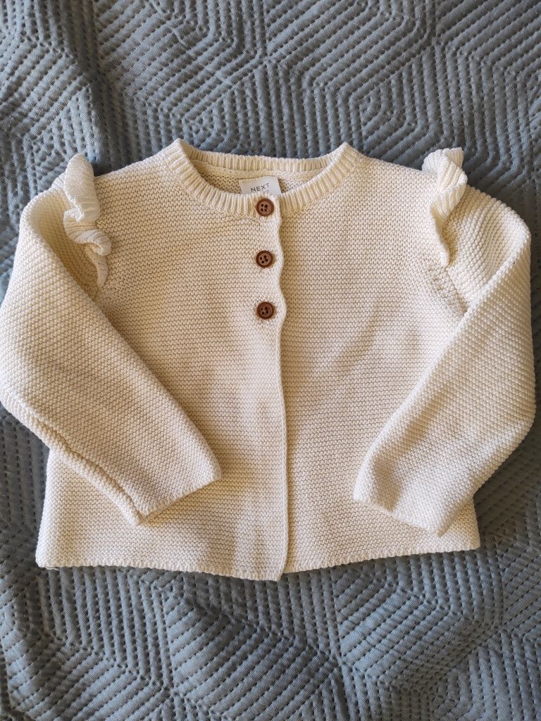 Elegancki sweterek niemowlęcy Next rozm. 6-9M