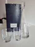 Cristal Garrafa com copos