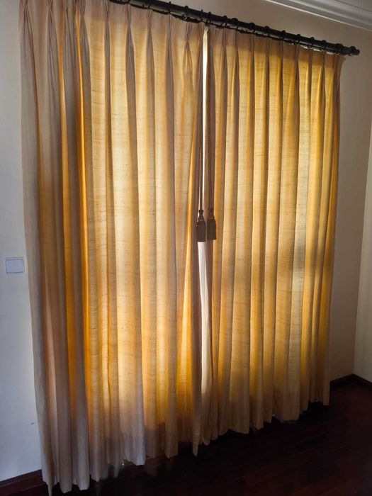 Cortinas feitas por medida em modista e forradas