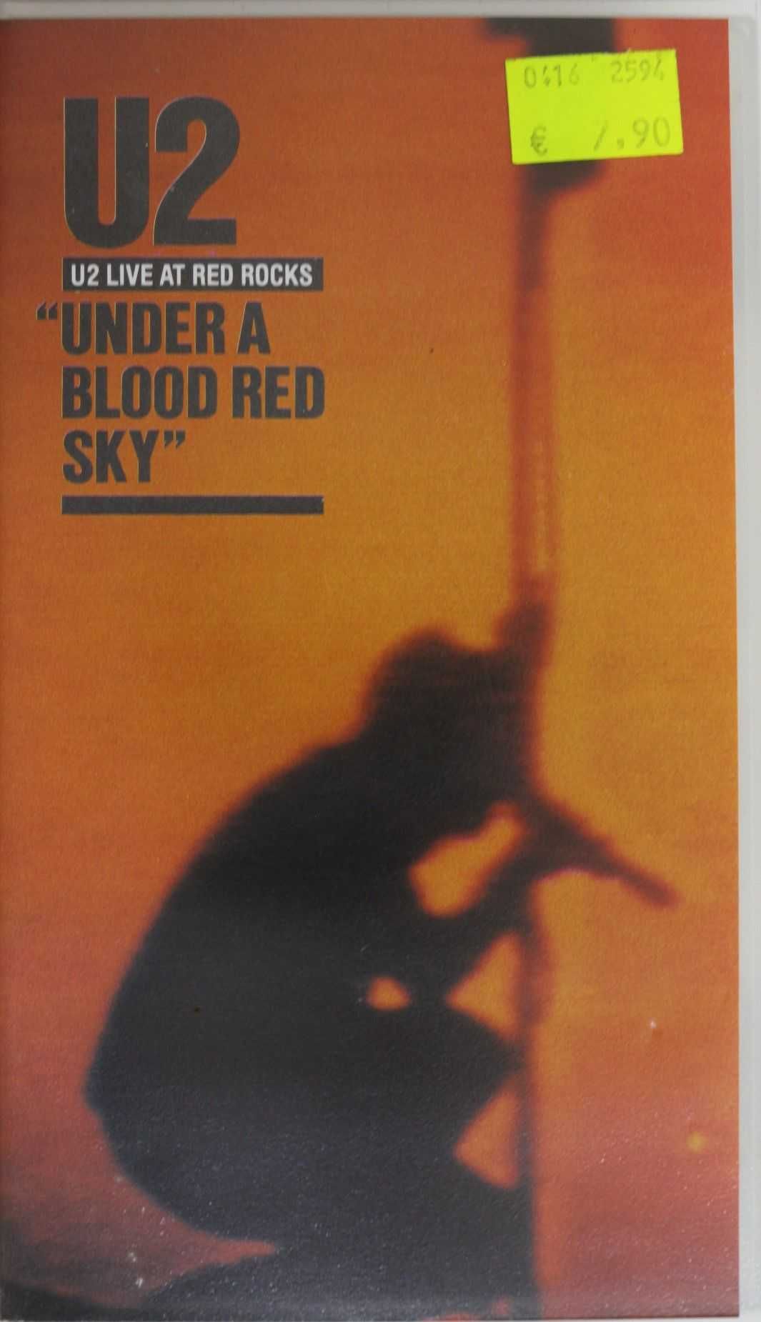 VHS Musical "U2 Live At Red Rocks - Under a Blood Red Sky"