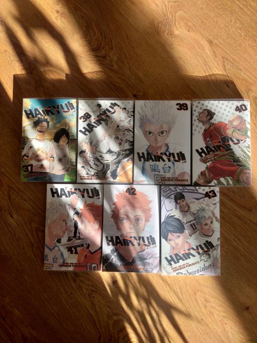 Manga haikyuu angielski vol. 37, 38, 39, 40, 41, 42, 43