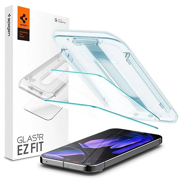 Szkło hartowane Spigen Glas.tR EZ Fit z aplikatorem na Google Pixel 9