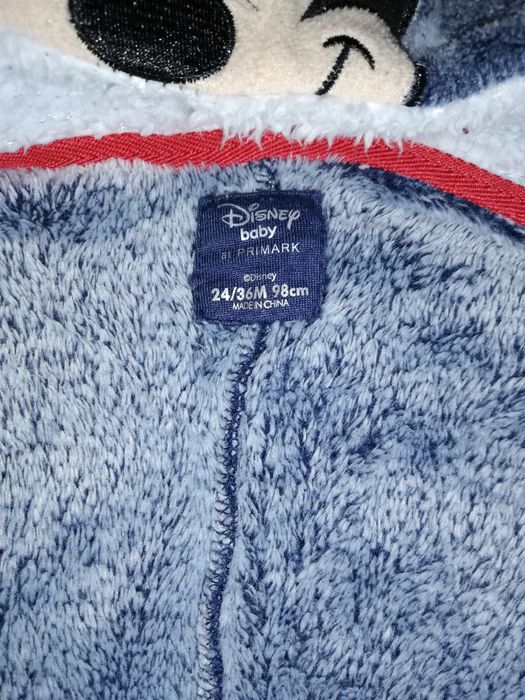 Pijama macacão polar Mickey 24-36 meses - original