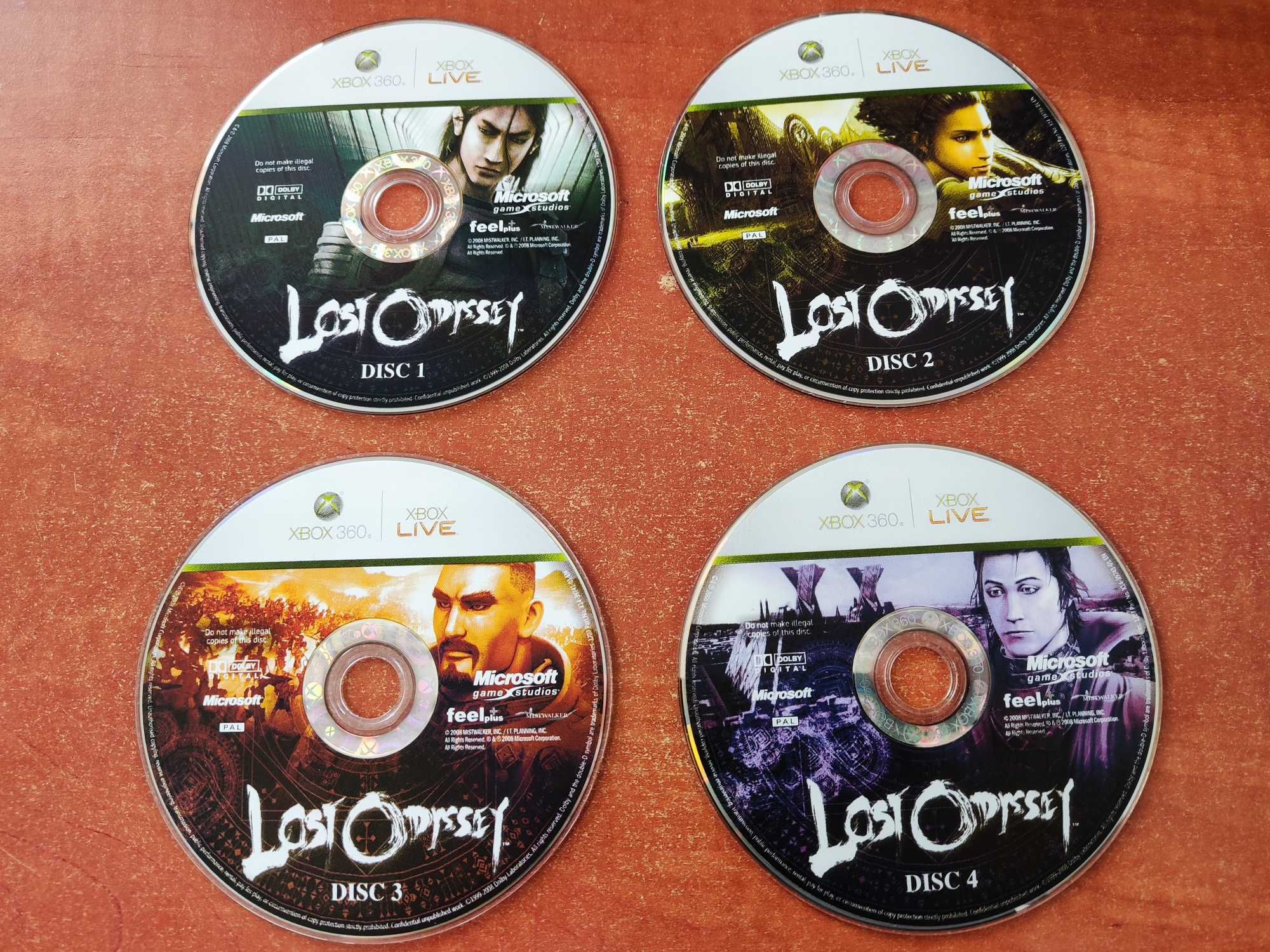 Lost Odyssey xbox 360 4 płyty DVD