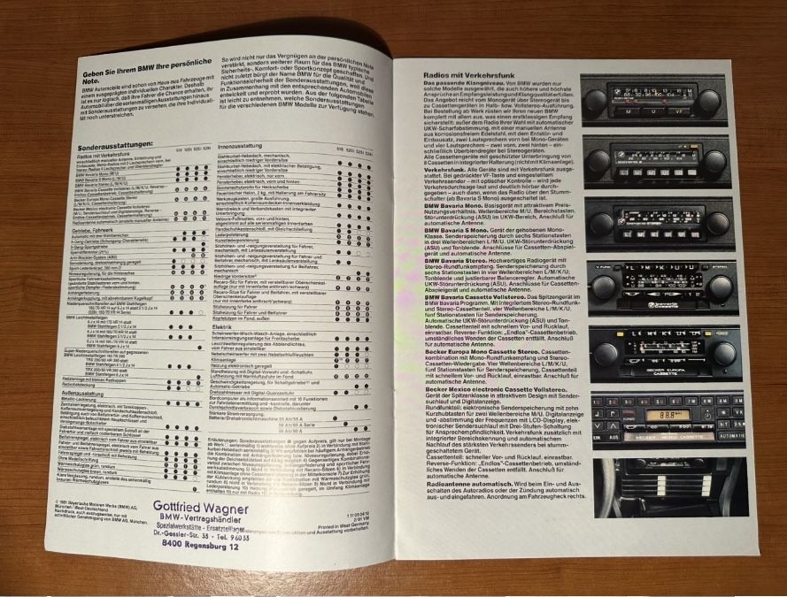 BMW e30, e28 оригинальная реклама