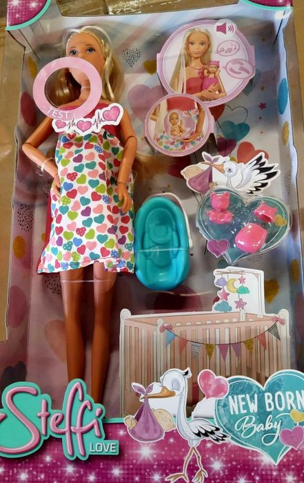 Nowy zestaw Barbie lalka w ciazy z akcesoriami