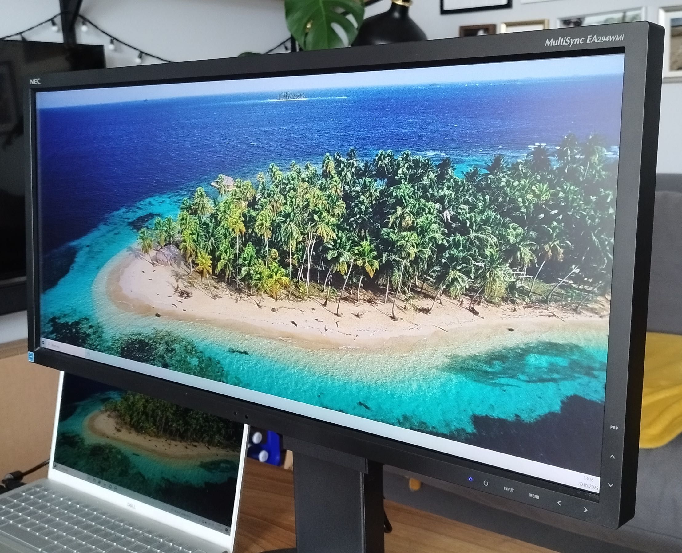 Nec MultiSync EA294WMi czarny panoramiczny