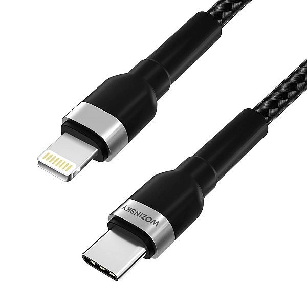 Kabel Wozinsky Wnbcl2 Lightning / Usb-c Pd 30w 2 m - czarny