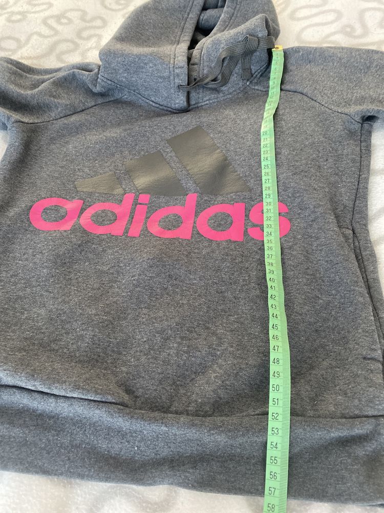 Adidas bluza z kapturem i kieszeniami XS
