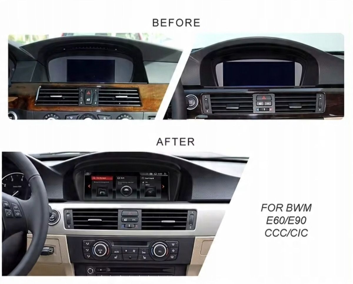 Radio Android BMW E60 E90  CCC / Carplay Android Auto Wi-FI 2+32 GB