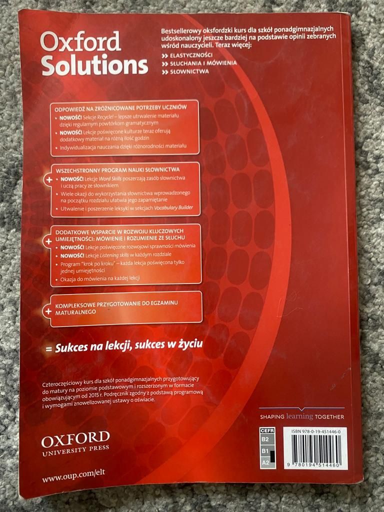 Oxford solutions pre-intermediate