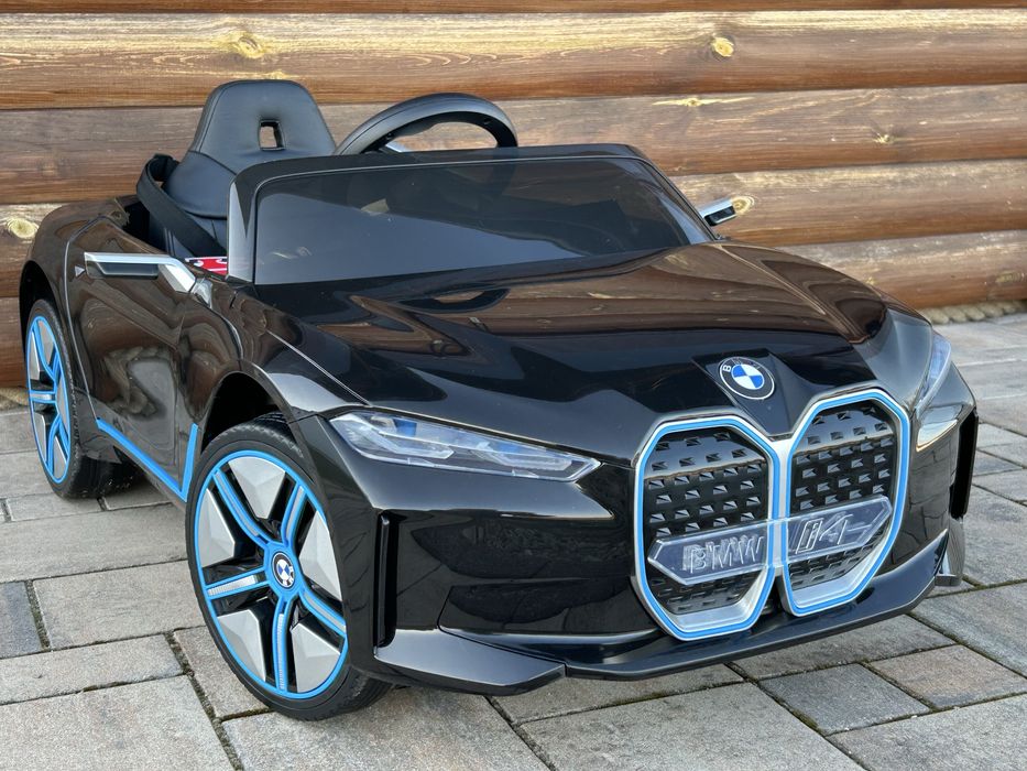 Auto Na Akumulator Samochód BMW I4 4x4 Miękkie koła EVA Skóra Pilot