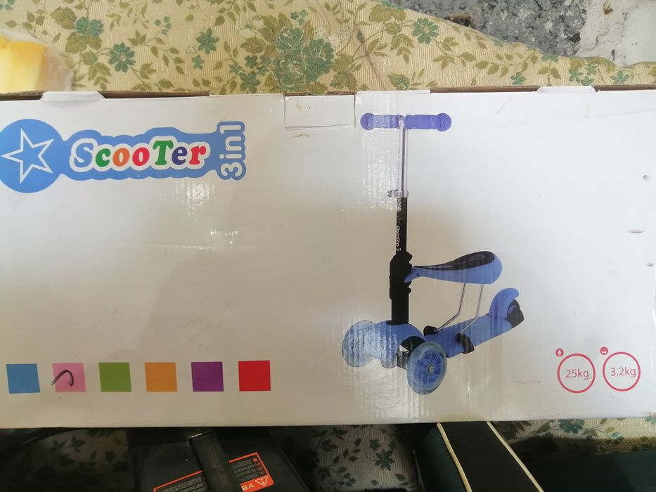 Самокат 3х колёсный