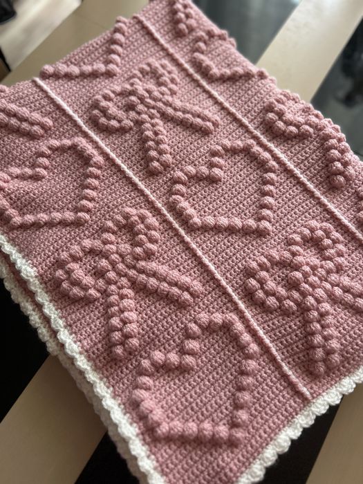 Kocyk dzieciecy recznie robiony