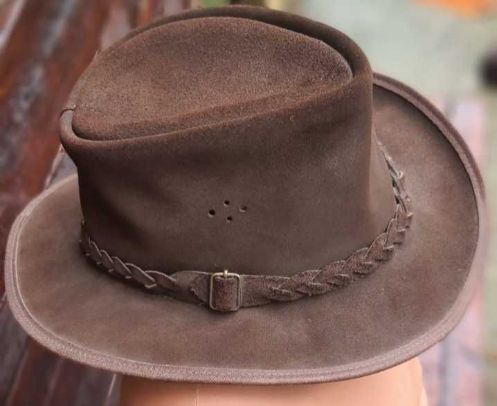 Капелюх шляпа шкіра ковбой вестерн Overlander Jimy Австралія вінтаж