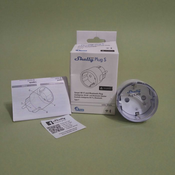 Розумна розетка Shelly Plug S Gen3 12 А