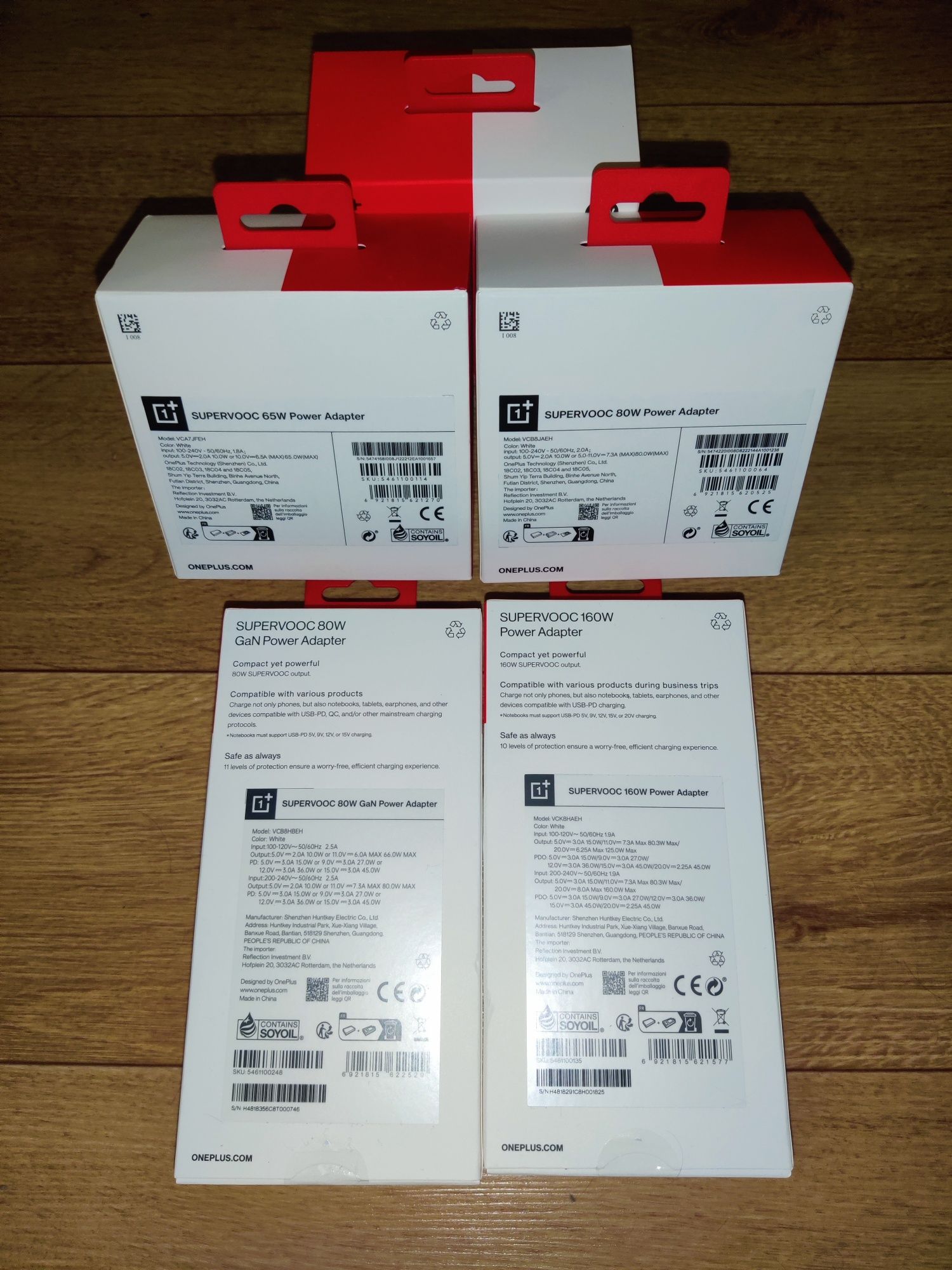 Новый OnePlus SUPERVOOC 80W/100W/160W Type-A/Type-C Adapter