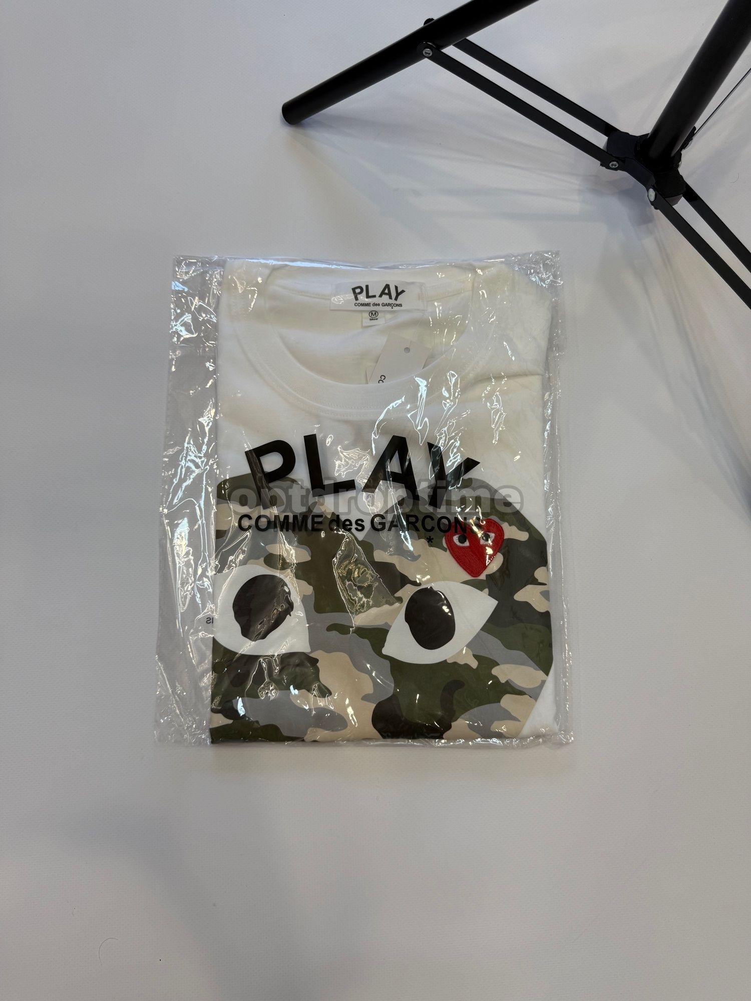 Футболка CDG Play Camo / comme des garcons t-shirt камуфляж