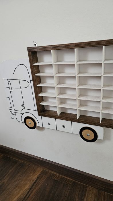 Półka szafka regał- ciężarówka dla hot wheels