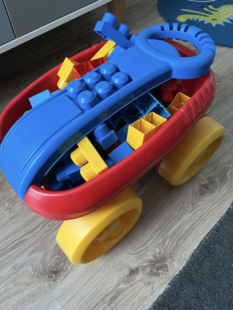Klocki Mega Bloks wózek z klockami