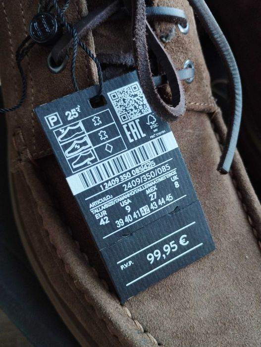 Нові замшеві черевики від Massimo Dutti розмір 42