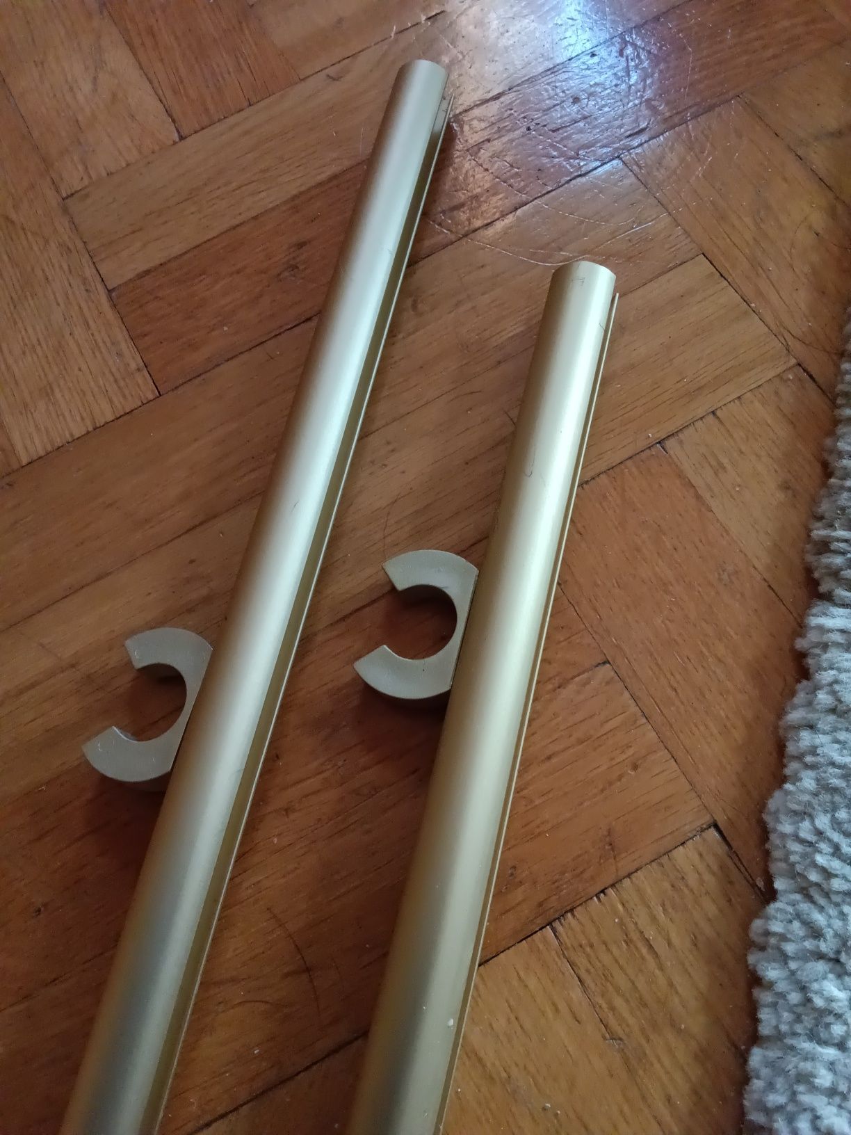 Karnisz kolor platyna satynowy 380 cm profil 1,9 cm minimalistyczny
