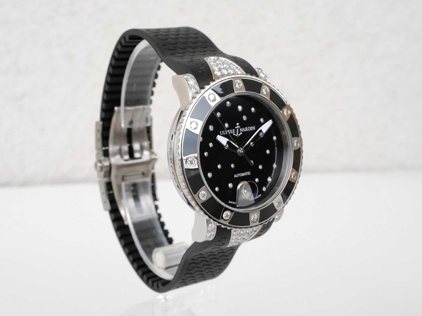 Ulysse Nardin Lady Diver Starry Night Black Diamond Dial Lugs 40mm