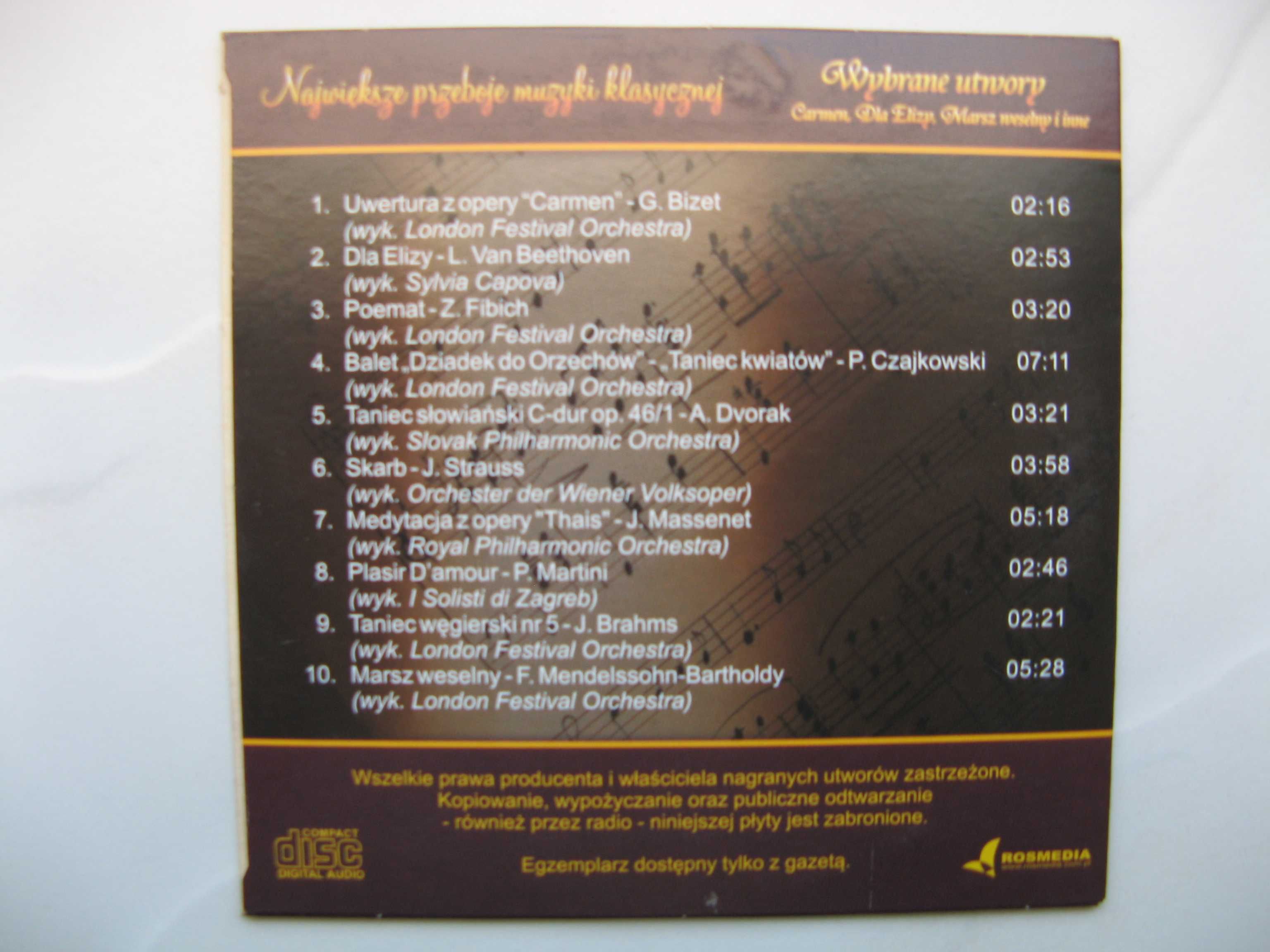 Największe przeboje muzyki klasycznej - 8 płyt CD