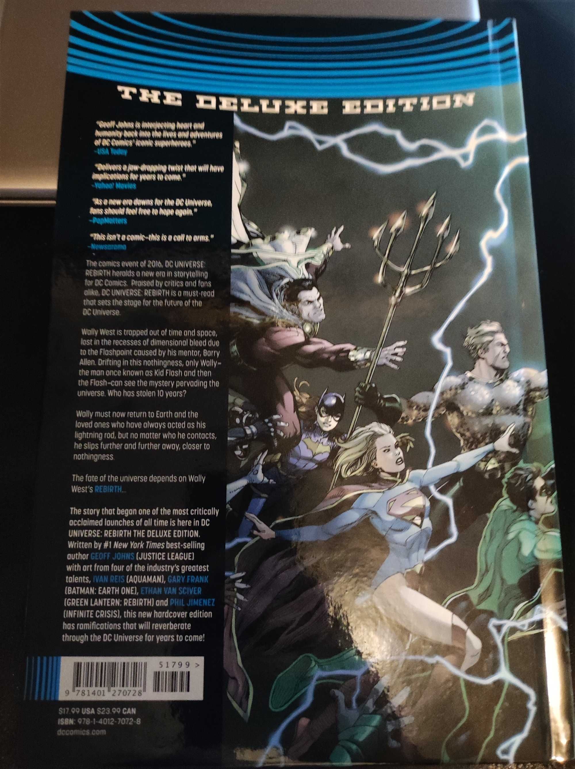 DC Universe Rebirth deluxe edition autografada