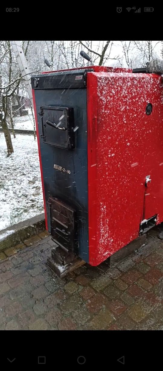 Котел  KALVIS 40kw, на дрова