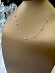Naszyjnik z diamentami naturalnymi Infinity 0.35 ct bagiety
