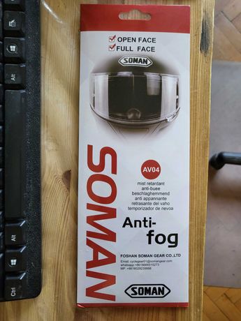 Универсальный pinlock anti-fog Soman пинлок.