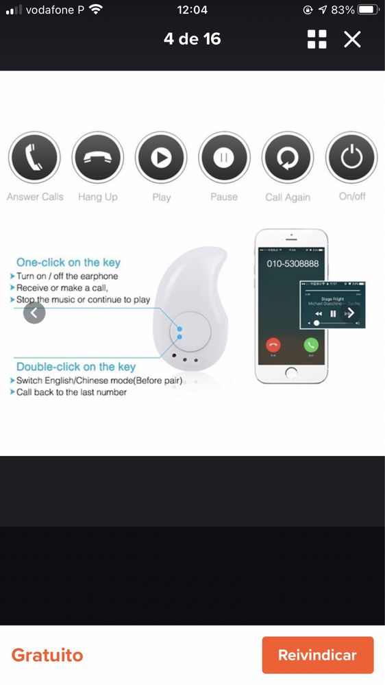 Auricular bluetooth NOVO