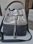 Furla Stacy Silver  Damska skórzana  torebka  worek