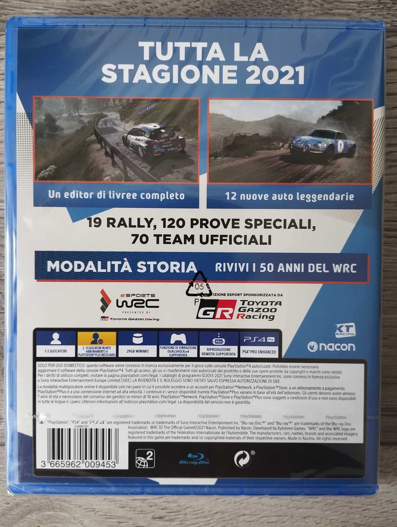 Nowa Gra WRC 10 The Official Game PS4/PS5 Playstation