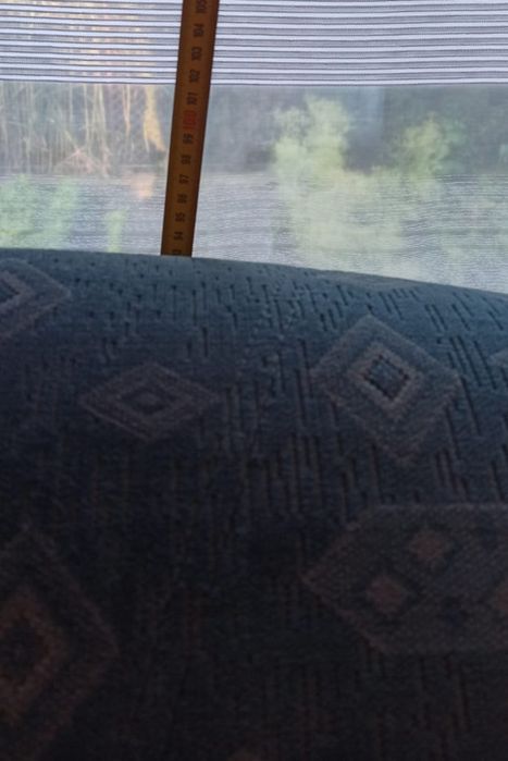 Elegancka sofa dwuosobowa kolor niebieski błękitny morski