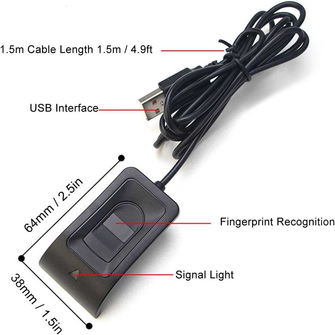 Czytnik linii papilarnych USB WA28 144 Hz 128 KB SRAM