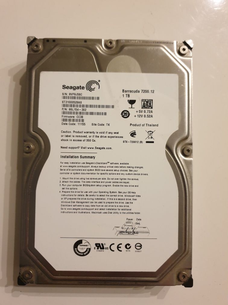 Жесткий диск Seagate  1TB