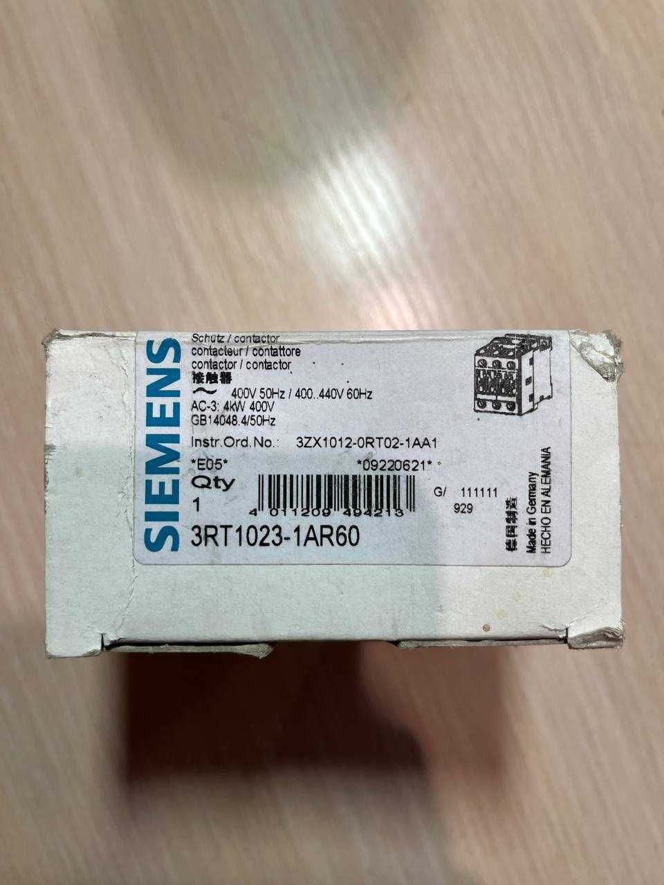 Контактор Siemens 3RT1023-1AR60