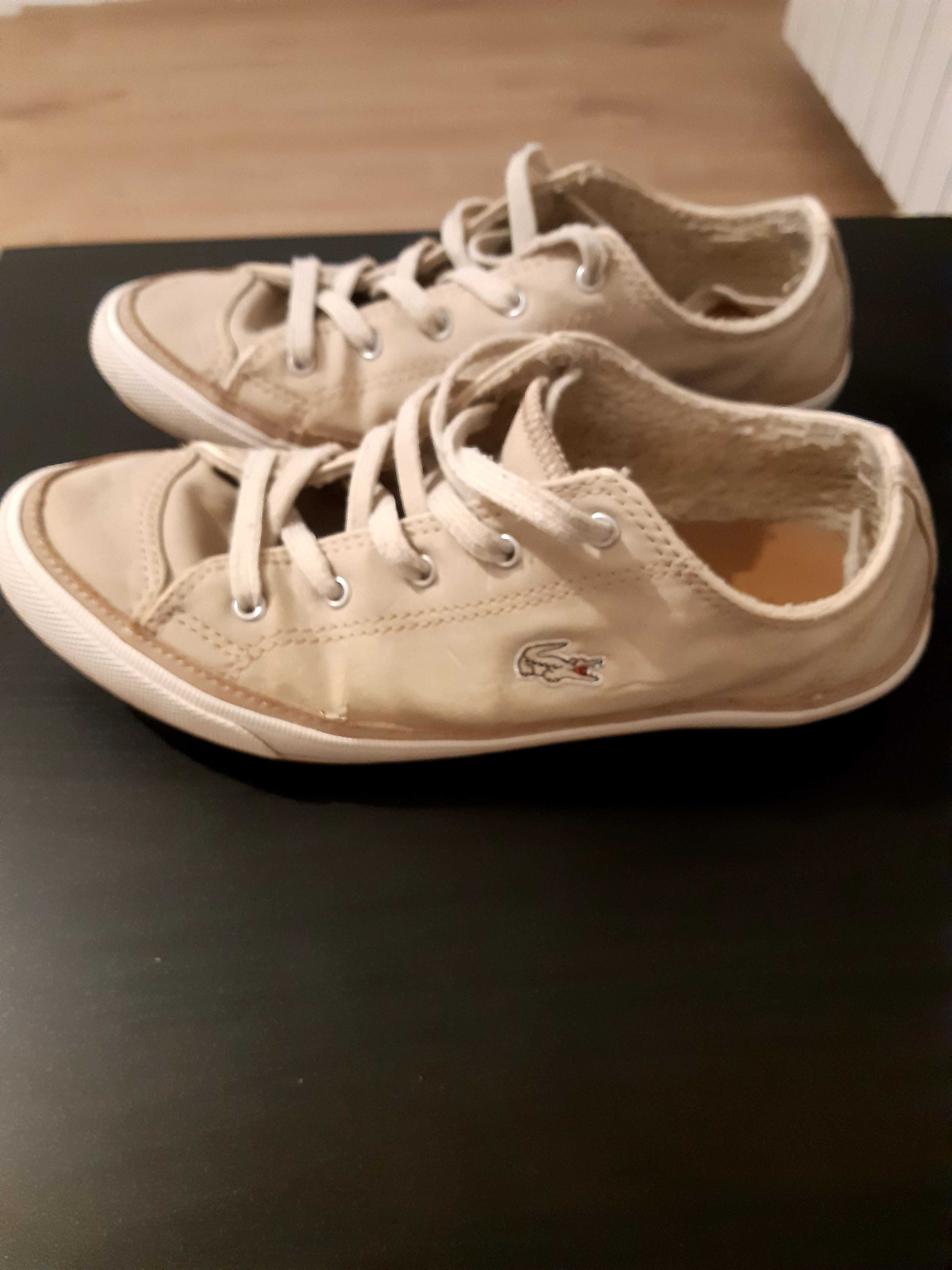 Buty Lacoste beżowe 37.5