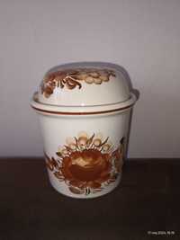 Pojemnik Ceramiczny ZF Koło Ręcznie malowany