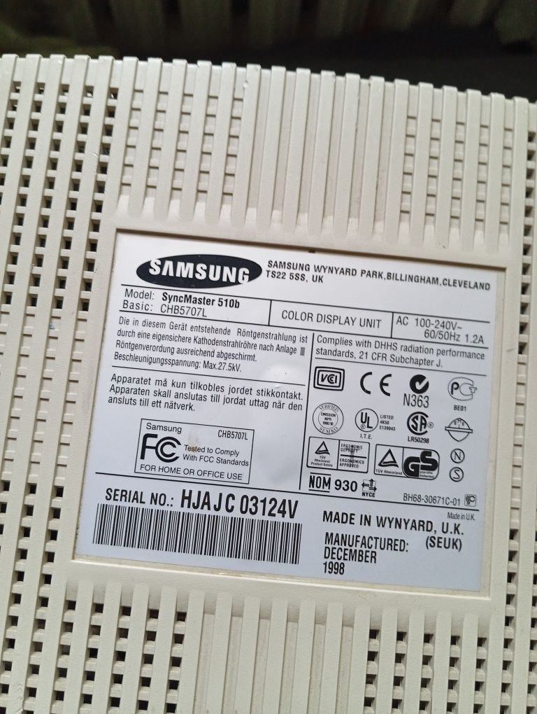 Okazja Monitor kineskopowy Samsung 510b