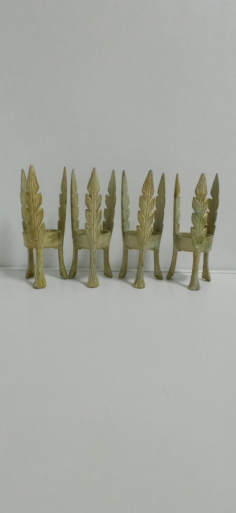 4 Candelabros Ferro Forjado