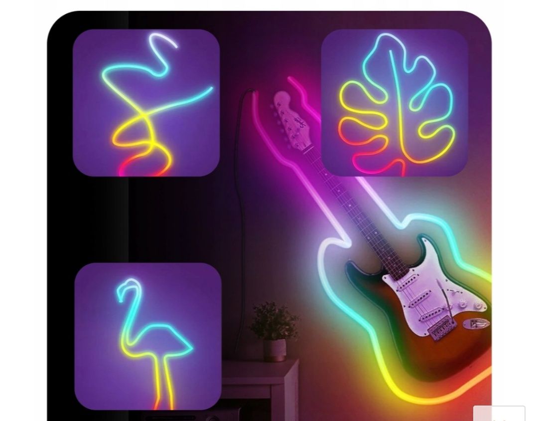 TAŚMA LED 10M  NEON 5050 RGBIC BLUETOOTH aplikacja pilot tęcza cyfrowe