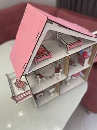 Ляльковий будиночок на 5 кімнат,  будинок для ляльок лол з меблями