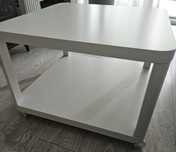 TINGBY Ikea Stolik kawowy na kółkach, biały 64x64 cm
Stolik na kółkach
