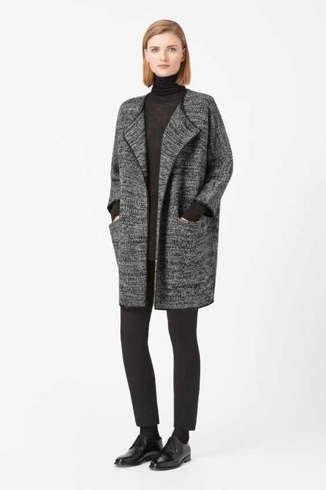 Довгий вовняний кардиган-кофта Zara