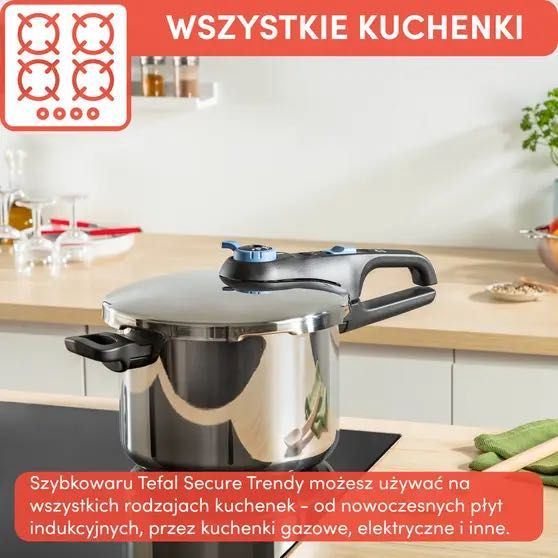 Szybkowar TEFAL NOWY!!! Secure Trendy 4L