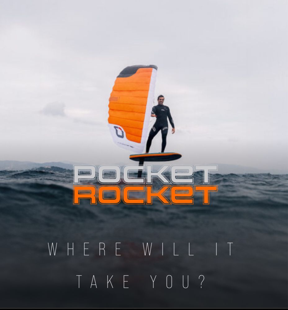 Parawing Ozone Pocket Rocket 5 m ,4’3m ,3m wing foil