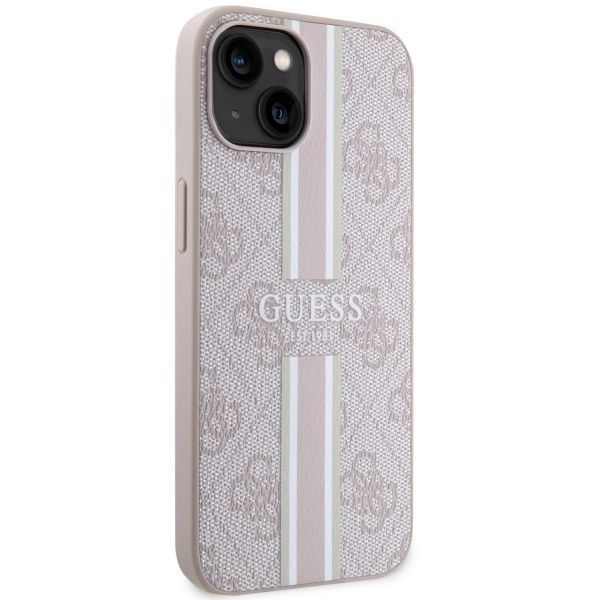 Etui Guess 4G Printed Stripes MagSafe dla iPhone 14 Plus / 15 Plus